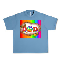 Pebble Blue lgbtq dad and paw Urban Heavy Tee - HRA Design Shop