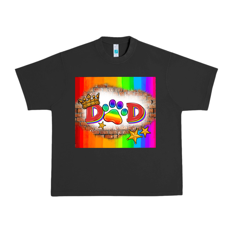 Lgbtq Dad And Paw Urban Heavy Tee by HRA Design Shop | Teevron