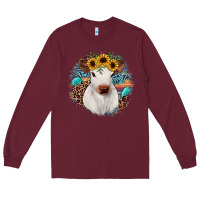 Burgundy western calf Long Sleeve Tee - JahusDesignShop