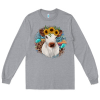 Heather Grey western calf Long Sleeve Tee - JahusDesignShop