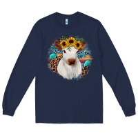 Navy western calf Long Sleeve Tee - JahusDesignShop