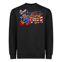 Black American Teacher Heavyweight Sweatshirt - Neo Western