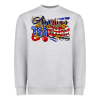 Heather Grey American Teacher Heavyweight Sweatshirt - Neo Western