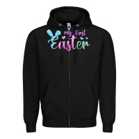 Black my first easter Zipper Hoodie - Jasminsmagicworld