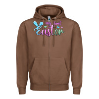 Chestnut my first easter Zipper Hoodie - Jasminsmagicworld