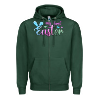 Sports Green my first easter Zipper Hoodie - Jasminsmagicworld