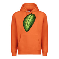 Carrot Dumb Cane Leaf Premium Hoodie - LillyAllenDesigns