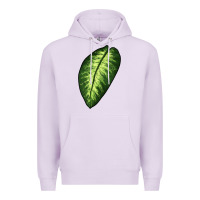 Lilac Dumb Cane Leaf Premium Hoodie - LillyAllenDesigns