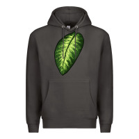 Smoke Dumb Cane Leaf Premium Hoodie - LillyAllenDesigns