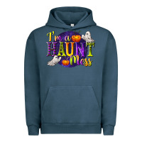 Pigment Midnight Navy I'm a Haunt Mess Urban Hoodie - texasbilliewilder