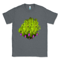 Charcoal Heather halloween patch Classic Tee - BundleAndBundleShop