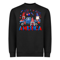 Black American truck gnomes Heavyweight Sweatshirt - Neo Western