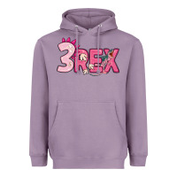 Lavender pink three rex Heavyweight Hoodie - MaliasSmallBusiness