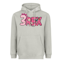Moon Dust pink three rex Heavyweight Hoodie - MaliasSmallBusiness