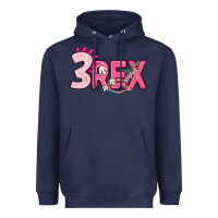 Navy pink three rex Heavyweight Hoodie - MaliasSmallBusiness