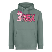 Sage pink three rex Heavyweight Hoodie - MaliasSmallBusiness