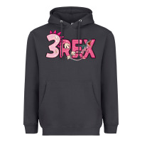 Smoke pink three rex Heavyweight Hoodie - MaliasSmallBusiness