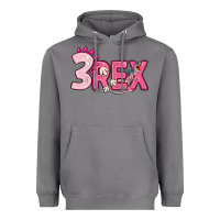Storm pink three rex Heavyweight Hoodie - MaliasSmallBusiness
