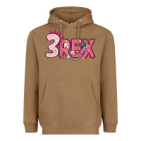 Toasted Coconut pink three rex Heavyweight Hoodie - MaliasSmallBusiness