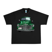 Black western green truck front view Urban Heavy Tee - FaDigitalArtStudio