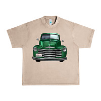 French Oak western green truck front view Urban Heavy Tee - FaDigitalArtStudio