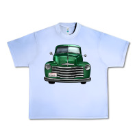 Grape Ice western green truck front view Urban Heavy Tee - FaDigitalArtStudio
