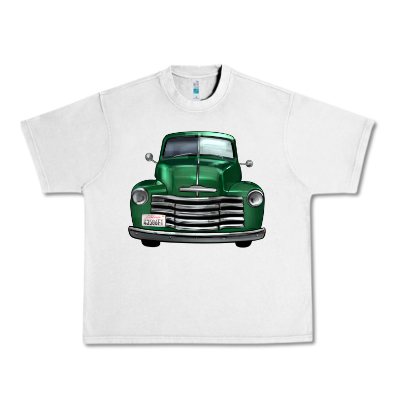 Western Green Truck Front View Urban Heavy Tee by FaDigitalArtStudio | Teevron