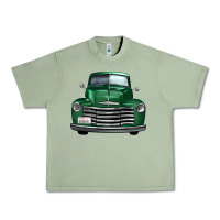 Oil Green western green truck front view Urban Heavy Tee - FaDigitalArtStudio