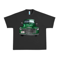 Pigment Black western green truck front view Urban Heavy Tee - FaDigitalArtStudio