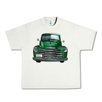 Pistachio western green truck front view Urban Heavy Tee - FaDigitalArtStudio