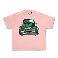 Salmon western green truck front view Urban Heavy Tee - FaDigitalArtStudio