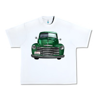 White western green truck front view Urban Heavy Tee - FaDigitalArtStudio