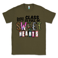 Army Green my class ısfull of sweet hearts Classic Tee - CowhideDigitalArt