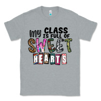 Heather Grey my class ısfull of sweet hearts Classic Tee - CowhideDigitalArt