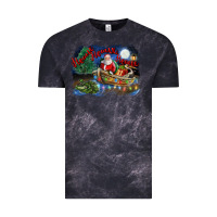 Cloud Black heaux heaux heaux christmas louisiana swamp Vintage Tee - FaDigitalArtStudio