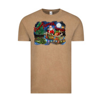 Vintage Coffee heaux heaux heaux christmas louisiana swamp Vintage Tee - FaDigitalArtStudio