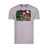 Vintage Zinc heaux heaux heaux christmas louisiana swamp Vintage Tee - FaDigitalArtStudio