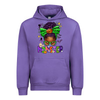 Tulip Halloween Afro Messy Bun Momster Urban Hoodie - texasbilliewilder