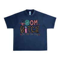 Navy boom bitch Urban Heavy Tee - CowhideDigitalArt