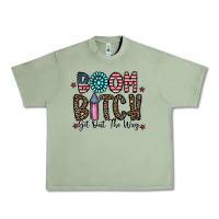 Oil Green boom bitch Urban Heavy Tee - CowhideDigitalArt