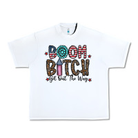 White boom bitch Urban Heavy Tee - CowhideDigitalArt