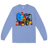Colony Blue forklift birthday six Long Sleeve Tee - Artiststas