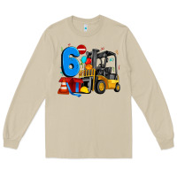 Mushroom forklift birthday six Long Sleeve Tee - Artiststas