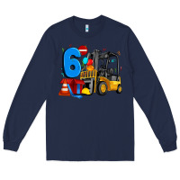 Navy forklift birthday six Long Sleeve Tee - Artiststas