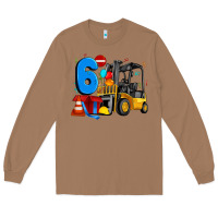 Toasted Coconut forklift birthday six Long Sleeve Tee - Artiststas