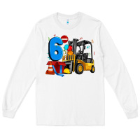 White forklift birthday six Long Sleeve Tee - Artiststas