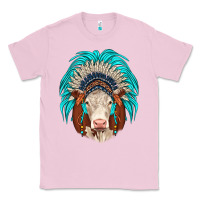 Bubblegum Pink hereford indian headdress Classic Tee - JahusDesignShop