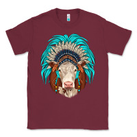 Burgundy hereford indian headdress Classic Tee - JahusDesignShop