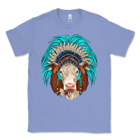 Colony Blue hereford indian headdress Classic Tee - JahusDesignShop