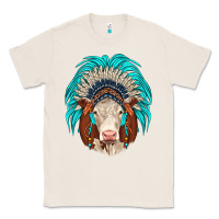 Natural hereford indian headdress Classic Tee - JahusDesignShop
